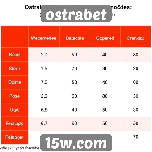 Comparativo de odds entre Ostrabet e concorrentes